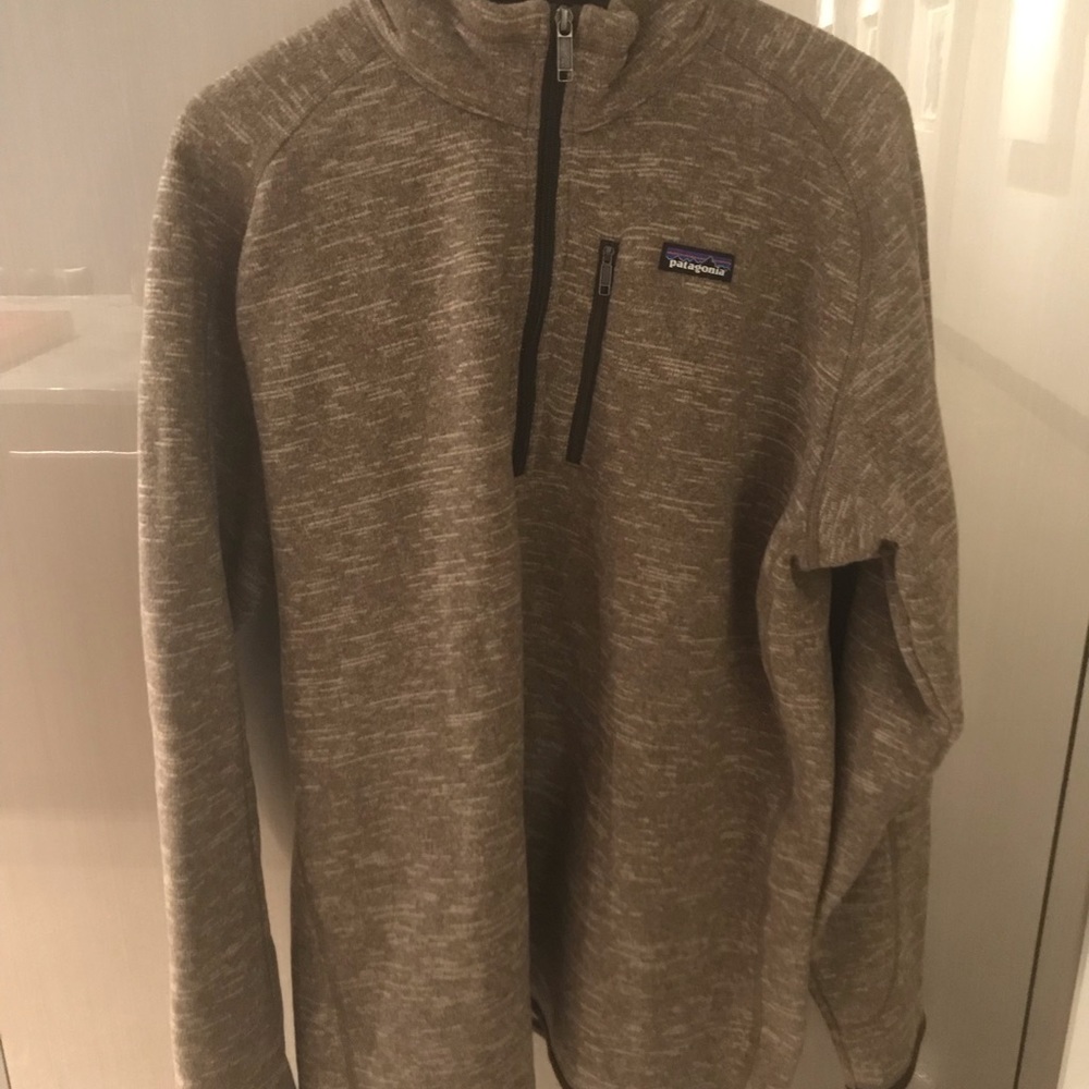 Patagonia Half Zip in Tan Brown XXL